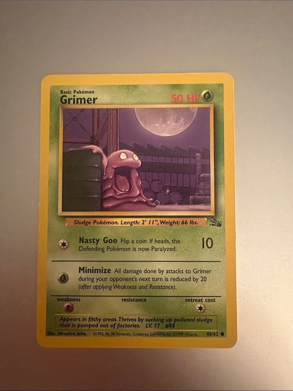 Pokémon Trading Card - Grimer (48/62)